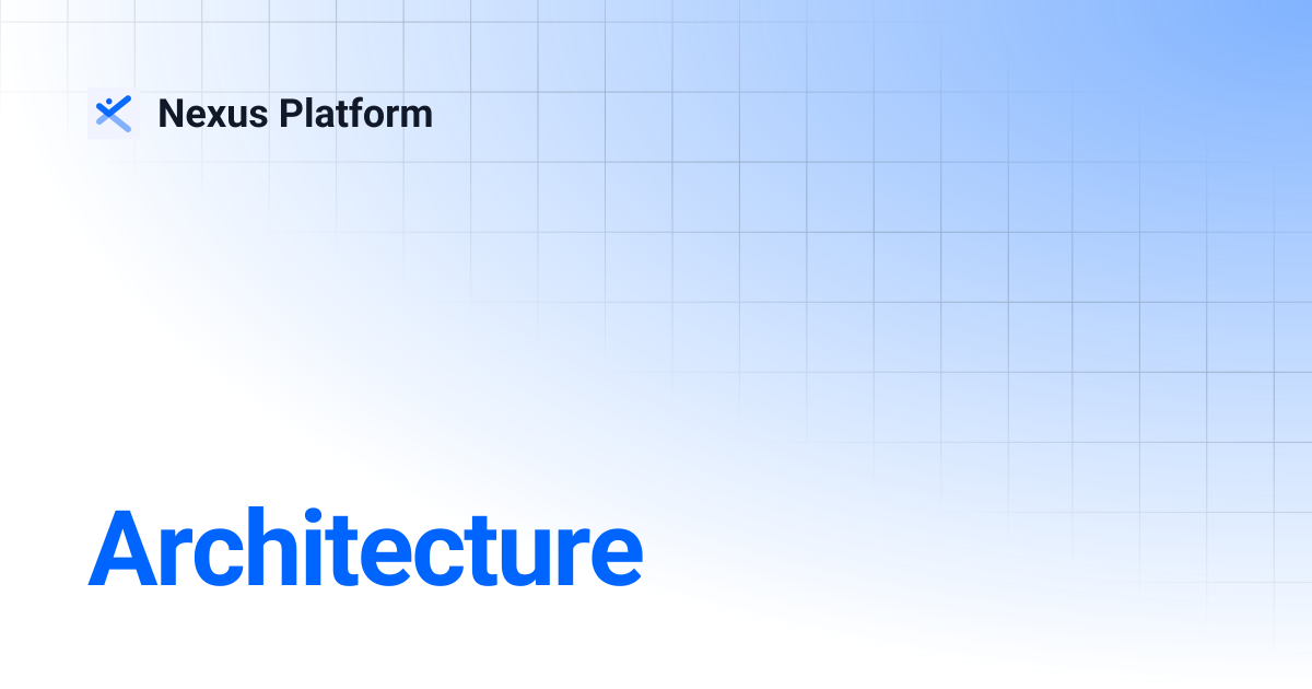 Architecture | Nexus Platform